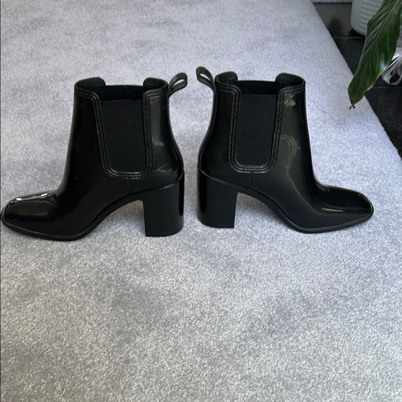 Black Rain Boots by Jeffrey Campbell Size 7 Worn once! - Picture 5 of 12